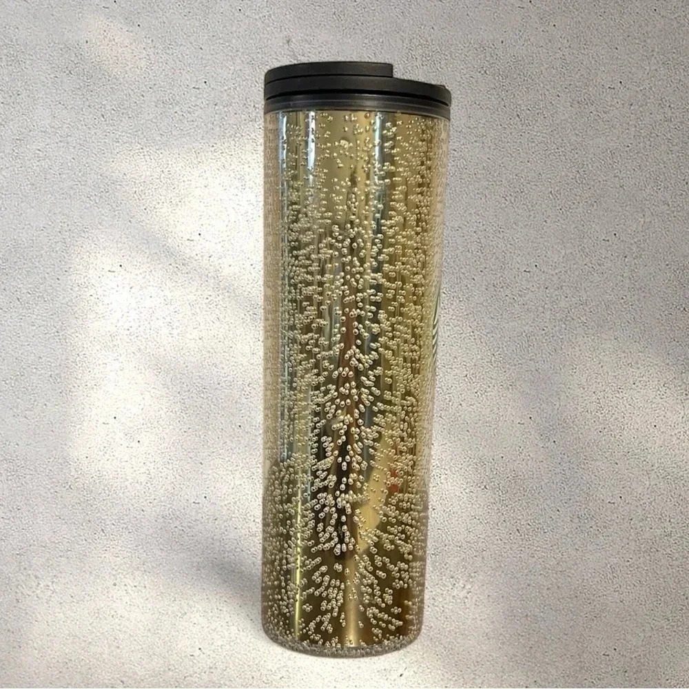 Starbucks Iridescent Gold Champagne Bubble Tumbler Cup m - Picture 7 of 10